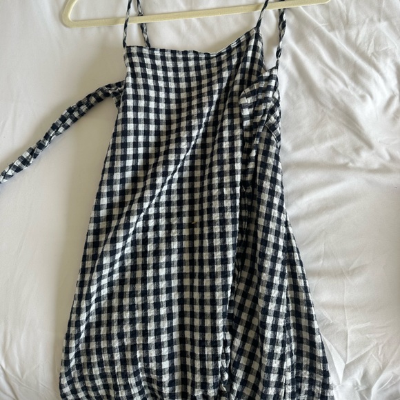 Dresses & Skirts - American Eagle Navy Gingham Mini Dress
